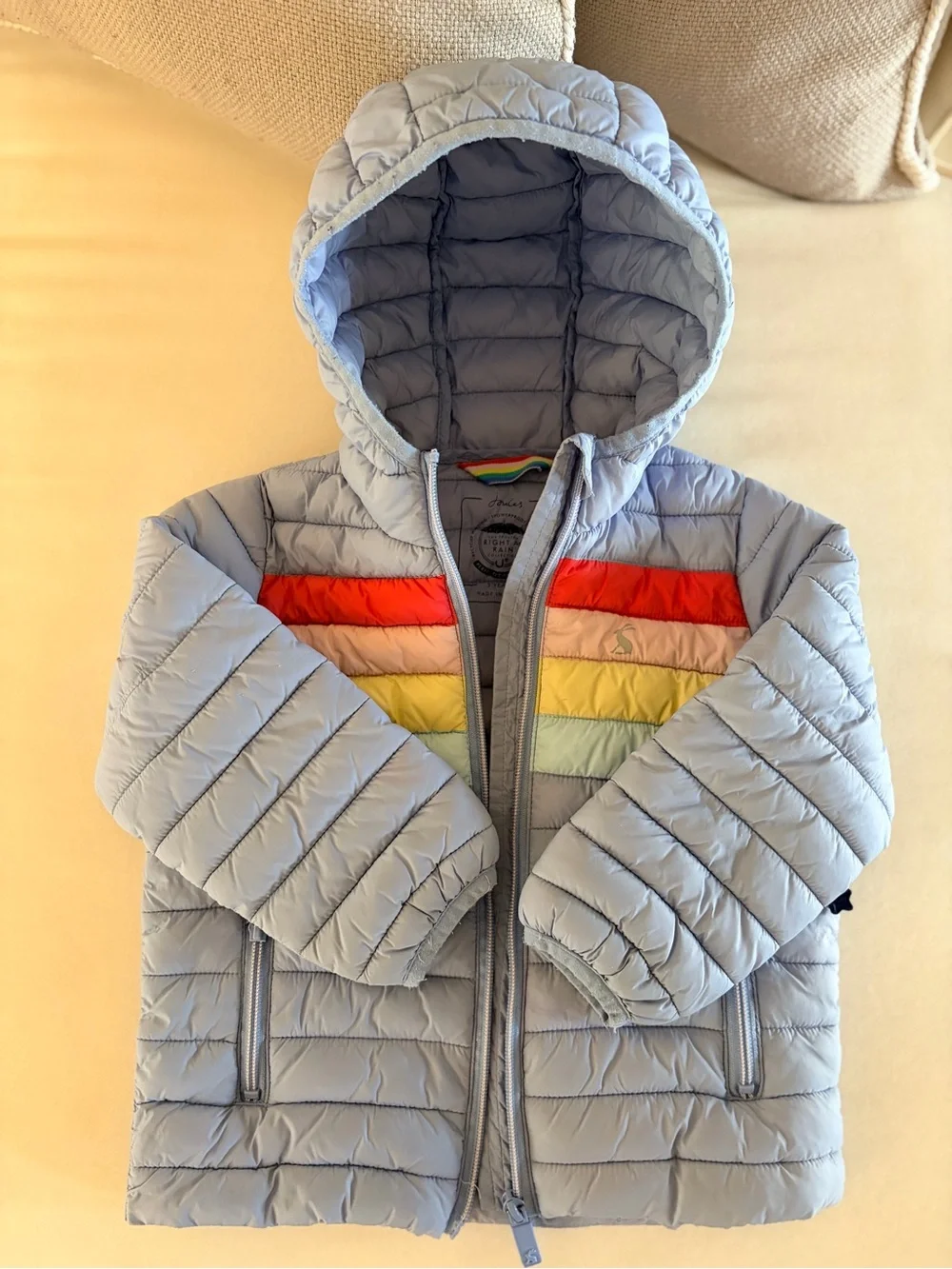 Joules Girls Kinnaird Showerproof Recycled Packable Padded Jacket 3T